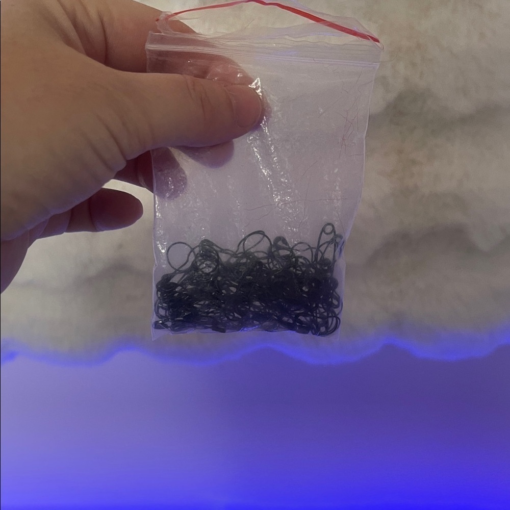 Black safety pins